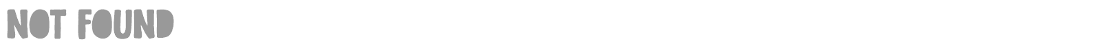Not Found font preview